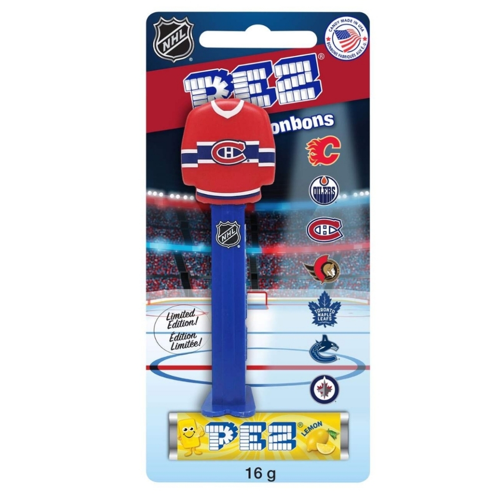 NEW PEZ dispenser NHL  Hockey Jersey Montreal Canadiens RARE
